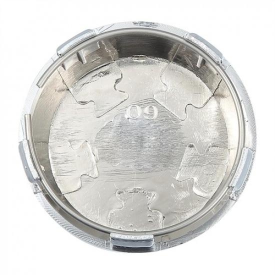 4pcs For Wheel Center Cap Universal Rim Chrome Hub Cap 60mm No Silver Base