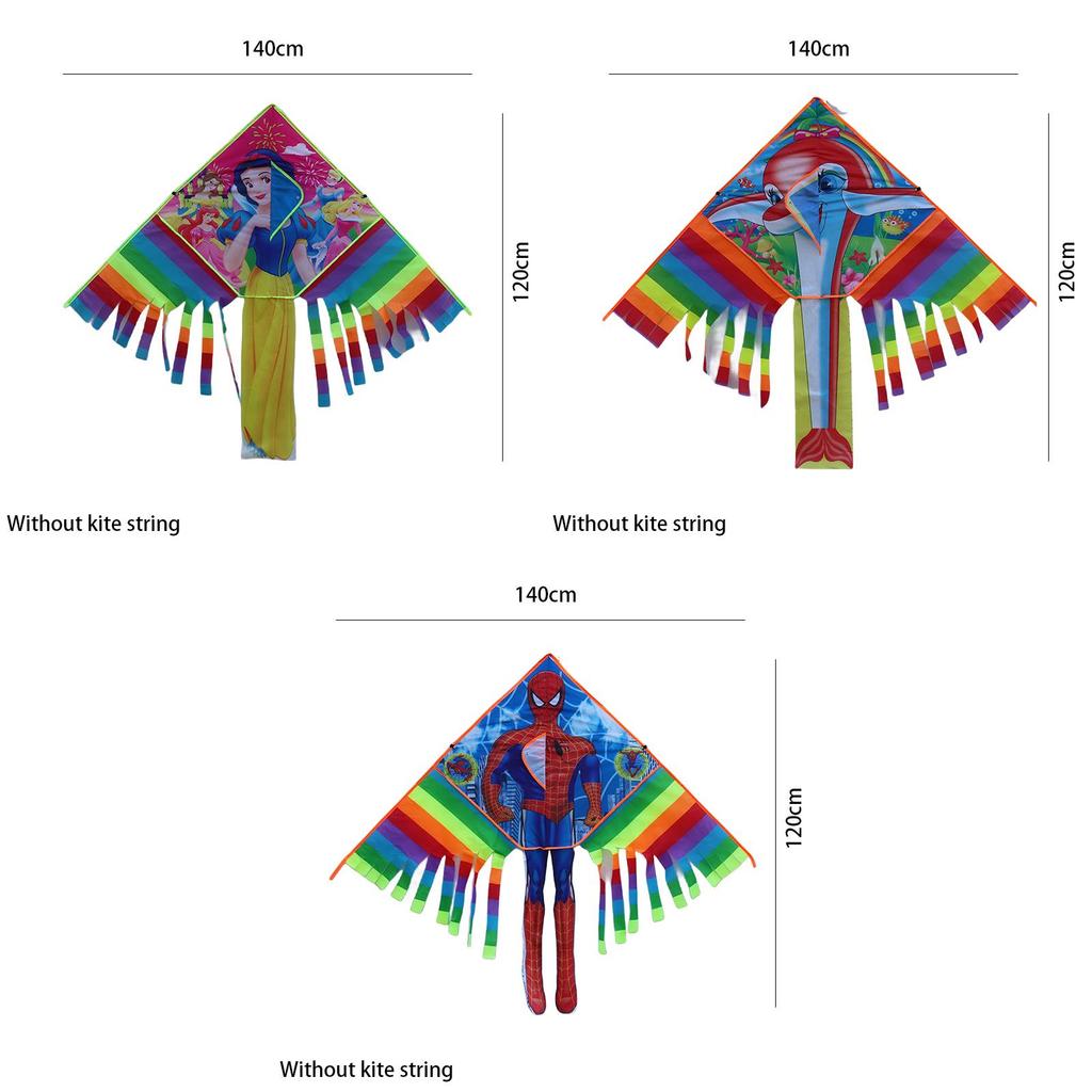 High-quality Grid Fabric Mechanical Assembly Rainbow Kite For Adults And Children