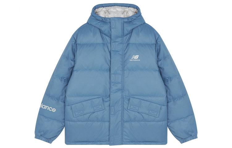 New Balance Мужская пуховая куртка синяя AMJ13334-WAB