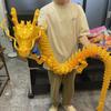 3D-печатное хрустальное китайское дракон настольное украшение игрушка