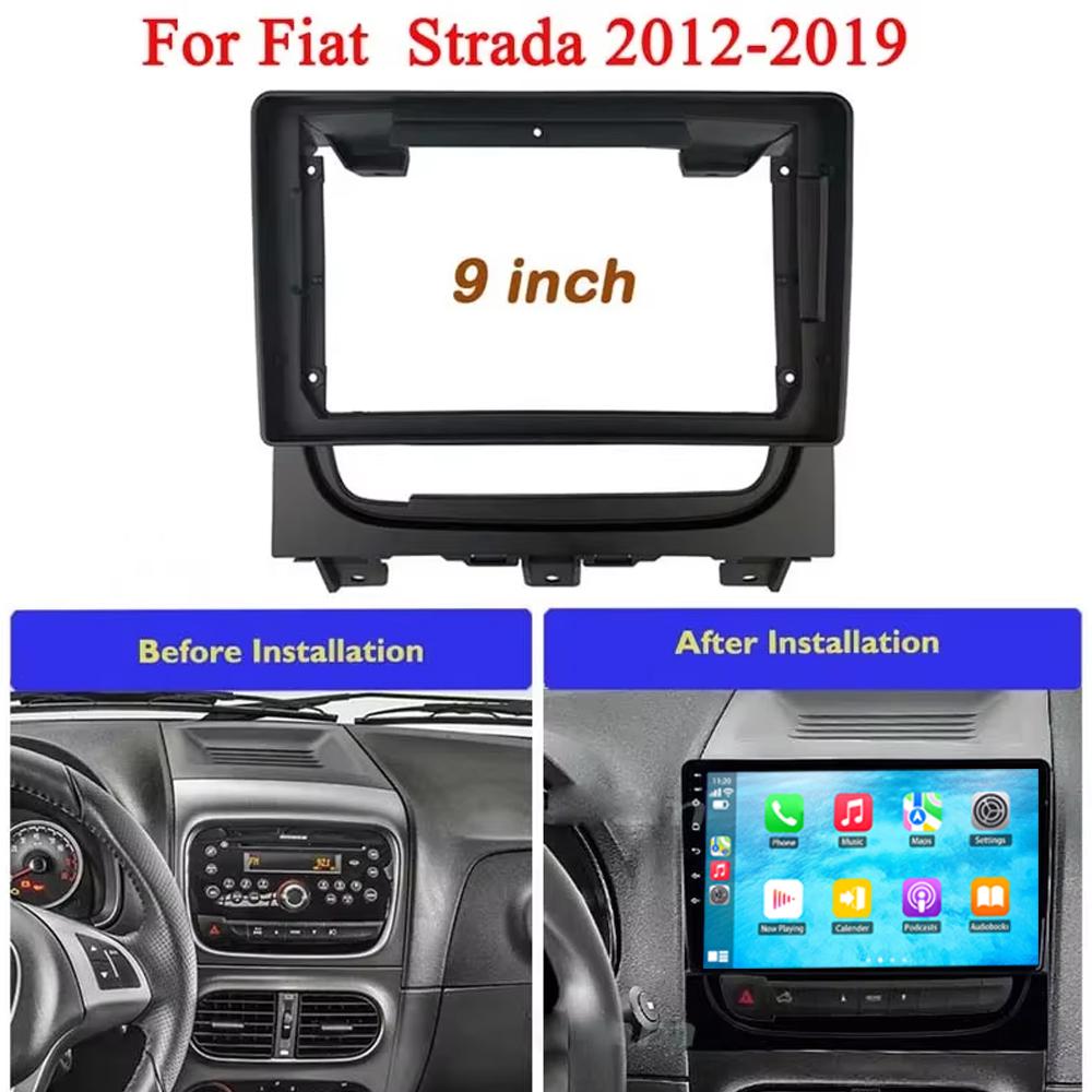 9'' For Fiat Strada Idea 2012-2016  Android Car DSP Radio Carplay Video Autoradio Player Multimedia Navigation Stereo