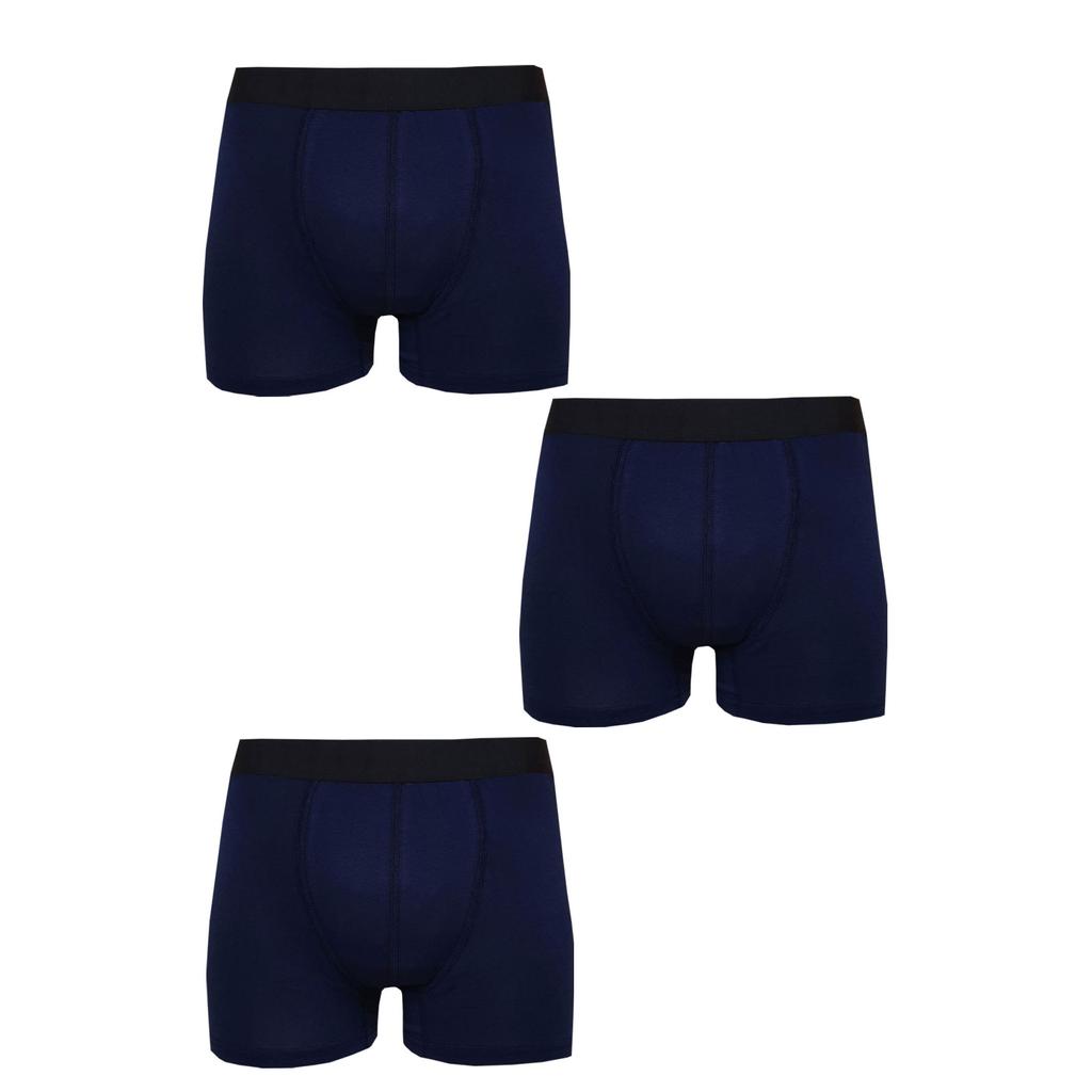 3 пары мужских трусов-боксеров из лайкры и модала из однотонного хлопка высшего качества