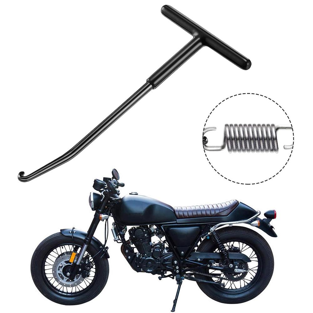 1 шт. Мотоциклетная Т-образная ручка, крючок для выхлопной пружины, съемник пружин выхлопной трубы, монтажные крючки, аксессуары для ремонта снятия пружин