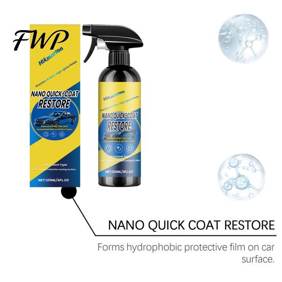 DIY Car Paint Sealant Nano Ceramic Coating Spray for Cars, 120ml Shine Restorer Hydrophobic Wax with Protection, Easy Gloss Enhancer Auto Surface
