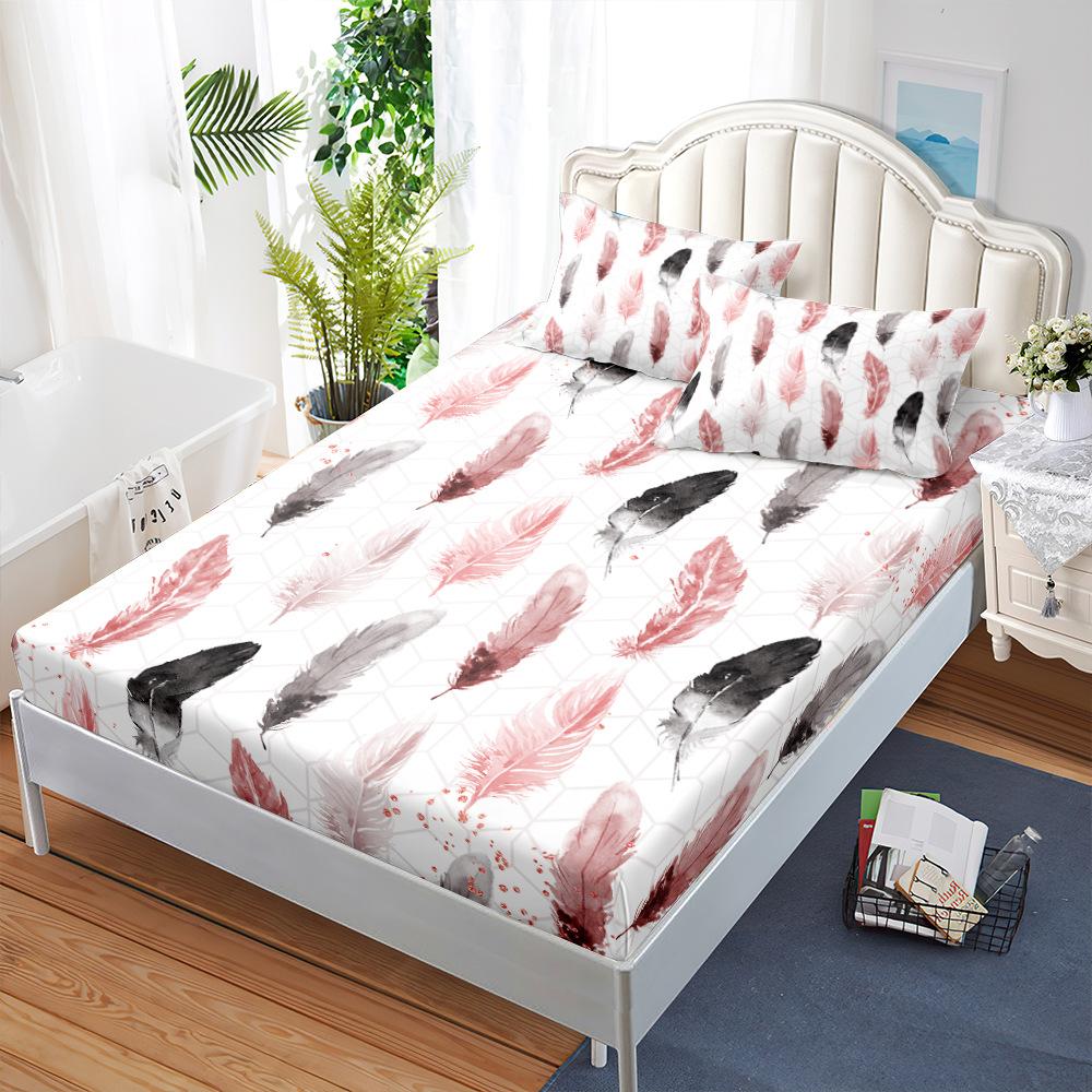 Матрас, Набор из трех предметов: матрас и защитный чехол, Защитный чехол для матраса из перьев, Полностью закрытый