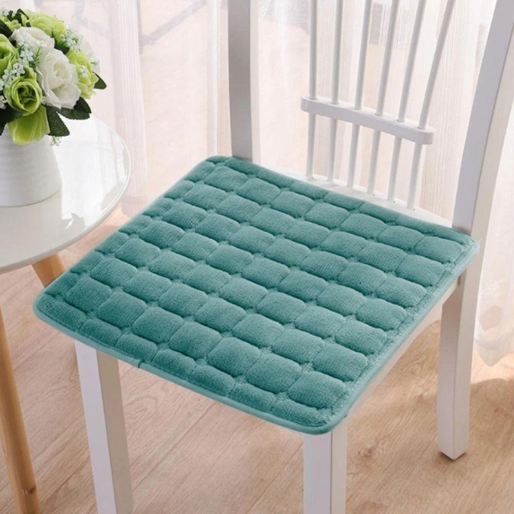 Flannel Seat Cushion Plus Velvet Waist Cushion Soft Student Chair Pad  Office Home Decor