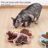 Yousheng Pet Bowl Division Design Многофункциональная миска для кормления кошек, не содержащая бисфенол-А, зоотовары