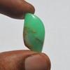 Кабошон из натурального драгоценного камня хризопраз 18 карат, размер 23x13 мм, необычная форма, ювелирное дело, ремесло