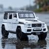 1:32 Модель Спортивного Внедорожника Mercedes Benz G63 Amg для Внедорожья Металлическая Литая Модель Гонночного Автомобиля на Трассе Модель Транспортного Средства Симуляция Праздник
