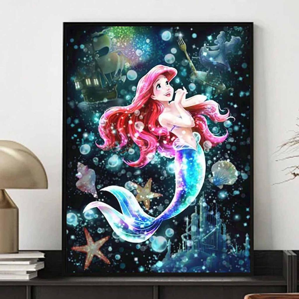 5D Diy Diamond Painting The Mermaid In The Water Full Drill Rhinestones Mosaic Embroidery Handmade Products Home Decor Gift