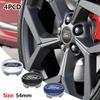 New 2026 Car Sticker 2025 Hot Ford 54mm Car Badge Original Wheel Center Cap Car Badge Wheel For Ford Focus MK2 Fiesta Mondeo She