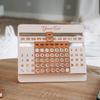 2025 Perpetual Calendar Деревянный Настольный Календарь 12 Месяцев Настольный Слайдер Календарь Для Домашнего Офиса Школы Декор