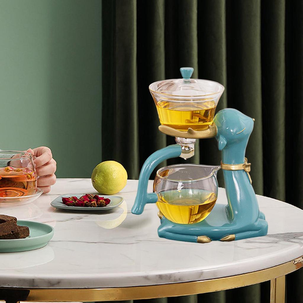 Tea Infuser Pot Kungfu Glass Set for Office Outdoor Camping House