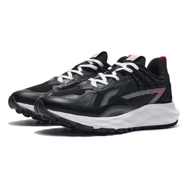 Li Ning Cloud Shield PLUS Низкие Беговые Кроссовки Женские Черные AGLR232-2
