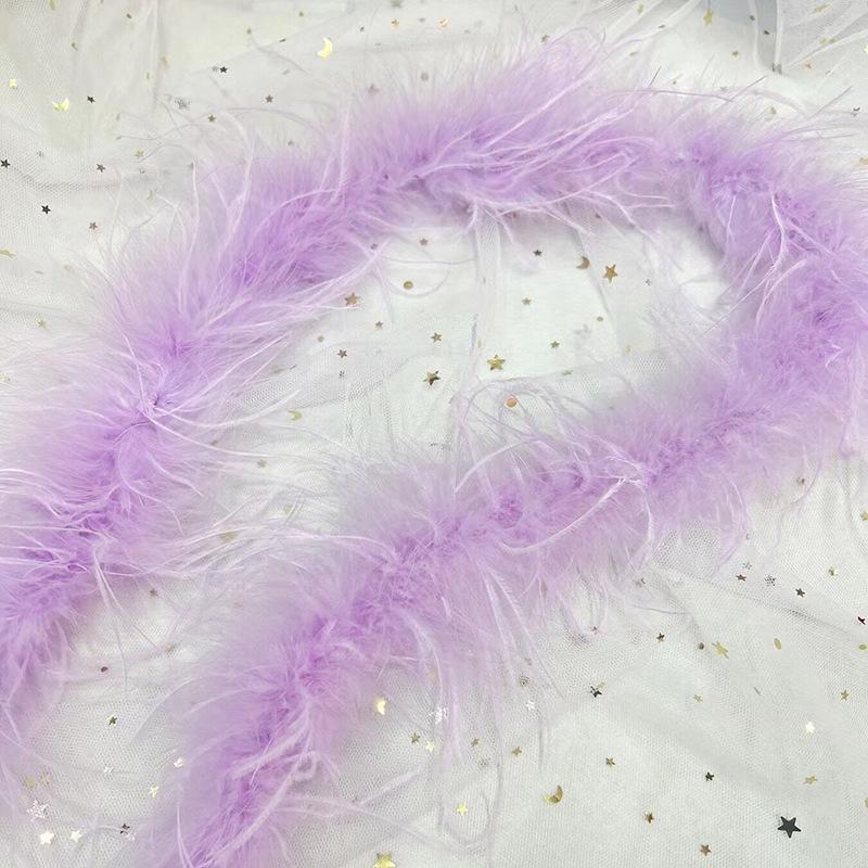 Цветные перья из страусиного меха, полоска для выступлений, танцевальная одежда, декоративный материал «сделай сам», аксессуары для одежды