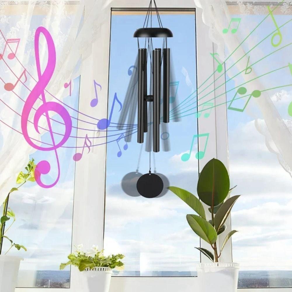 Retro Aluminum Tube Wind Bell Metal Blessing Bell Garden Decor Wind Chimes Outdoor