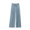 Milk White Tencel Wide-leg Pants Women's Summer New Lazy and Loose Straight Jeans Drape Floor Pants