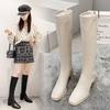 Fashion Thick-heeled High Boots Women's Long Boots New Style Heightened Knight High Boots Stretch Over The Knee Women Thin Boots