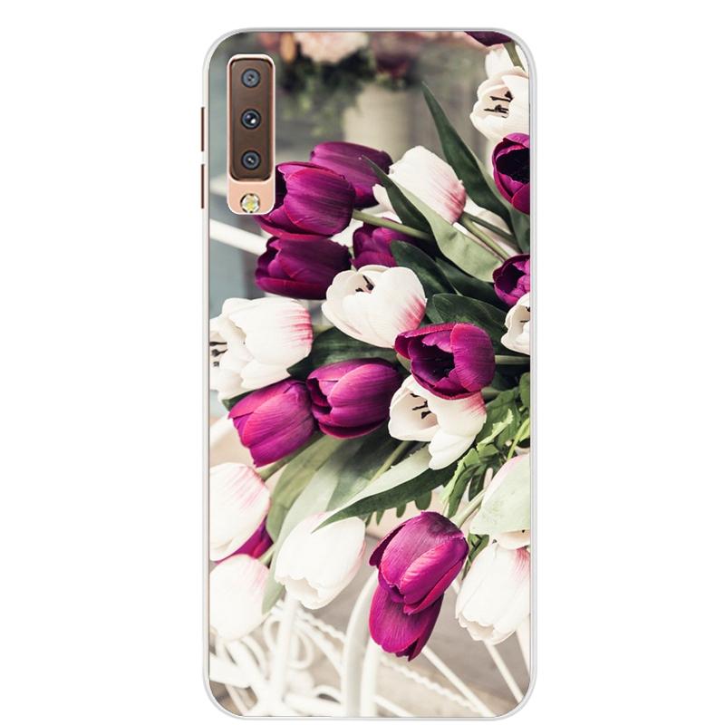 Чехлы для Samsung Galaxy A7 2018, силиконовый цветной чехол для телефона, чехол для Samsung A7 2018 A750 A750F, защитный корпус 6,0 дюймов