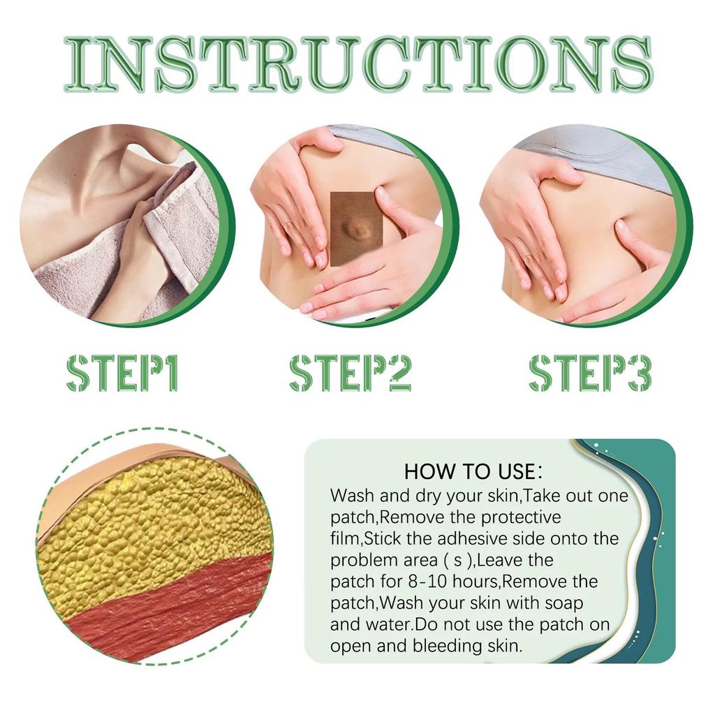 6PCS/Set Body Fix Patch, Body Discomfort Relief, Armpit And Neck Knot Fix Patch