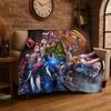 Игровой плед из фланели D.Va для фанатов игры Overwatch, мягкий и теплый плед для спальни, гостиной, кровати, путешествий, кемпинга, пикника, подарок