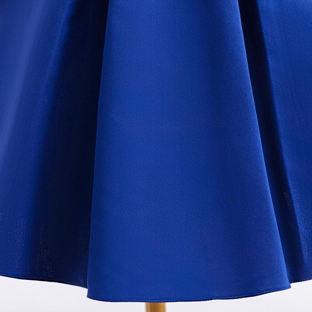 Вечернее платье принцессы с бантом для девочек - Модная детская одежда однотонной расцветки