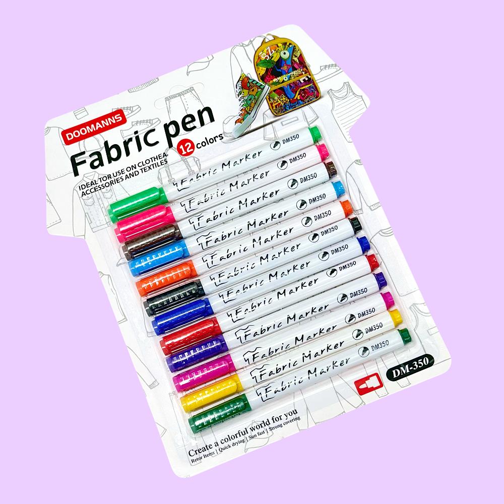 8/12pcs Fabric Pen, Ideal for Use On Cloth, Accessories and Textiles, DIY T-shirt, Backpack, Shoes