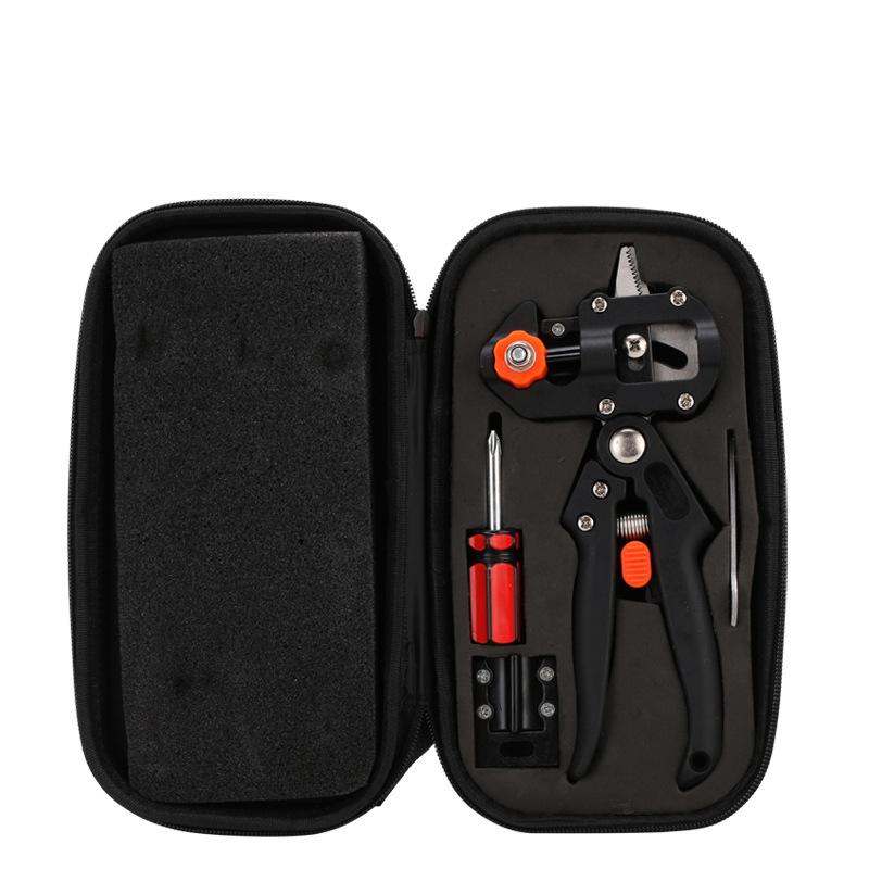 Профессиональный красный ящик для инструментов, секатор для прививки, садовый инструмент, сельскохозяйственные секаторы, ножницы для прививки фруктовых деревьев с лентой