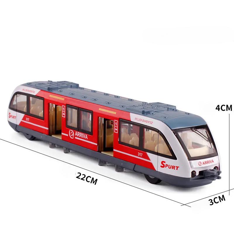 Сплав метро акустооптический отскок реальный голос железнодорожный транзитный вагон имитационная модель игрушка для мальчика подарок B305