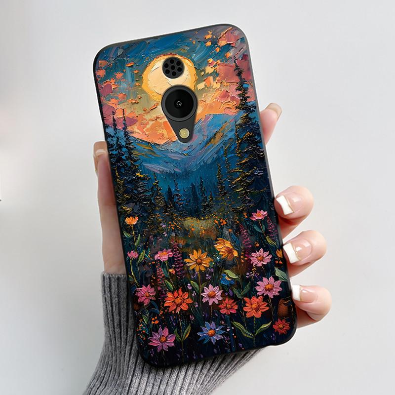 Чехол для телефона Nokia 150 2G 2023, роскошный, милый, с кроликом, любовь, смешной, мультяшный, черный, матовый, мягкий силикон, противоударный, защитная крышка