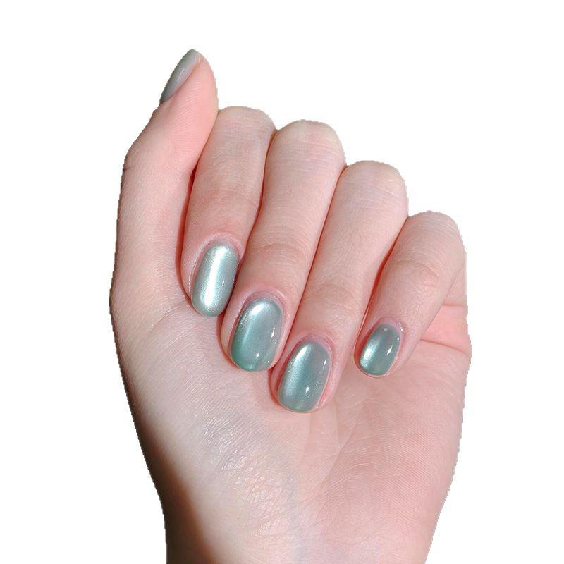 763 Усовершенствованные прозрачные носимые ногти «Кошачий глаз» - Отбеливающая ледяная заплатка, Съемные и стильные