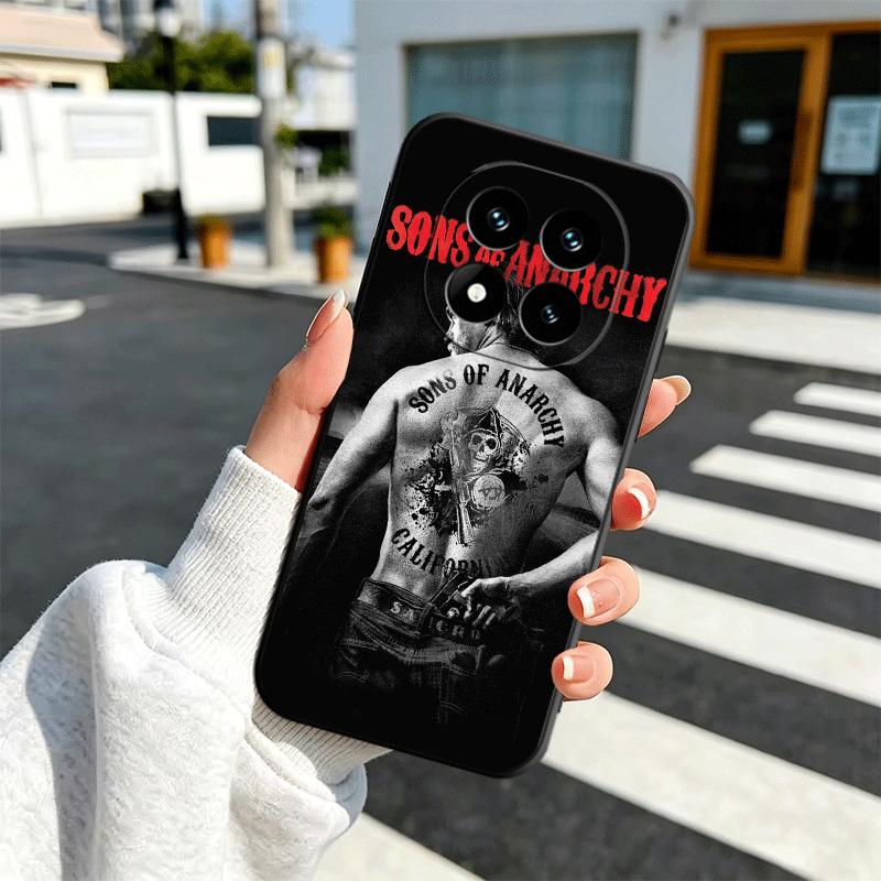 Мягкий чехол для телефона Sons Of Anarchy для Xiaomi Redmi Note 12 13 14 15 Pro Plus 11 12S 11S 11T 10 4G Черный чехол Задняя крышка