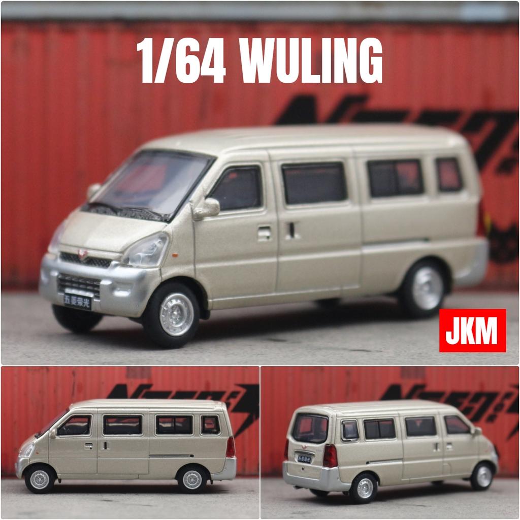1/64 WULING Chevrolet N300 Move Фургон Миниатюра JKM 1:64 Металлические Литые Модели Транспортных Средств Коллекция Автобусов Свободно Вращающиеся Колеса Подарок Для Мальчиков Детей