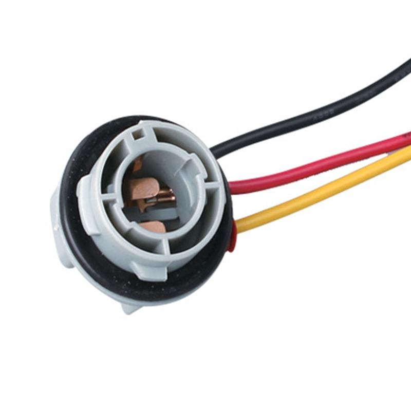 2 шт. 1157 цоколь лампы BAY15D держатель лампы базовый разъем провод автомобильный стоп-сигнал лампа вилка держатель стоп-сигнала