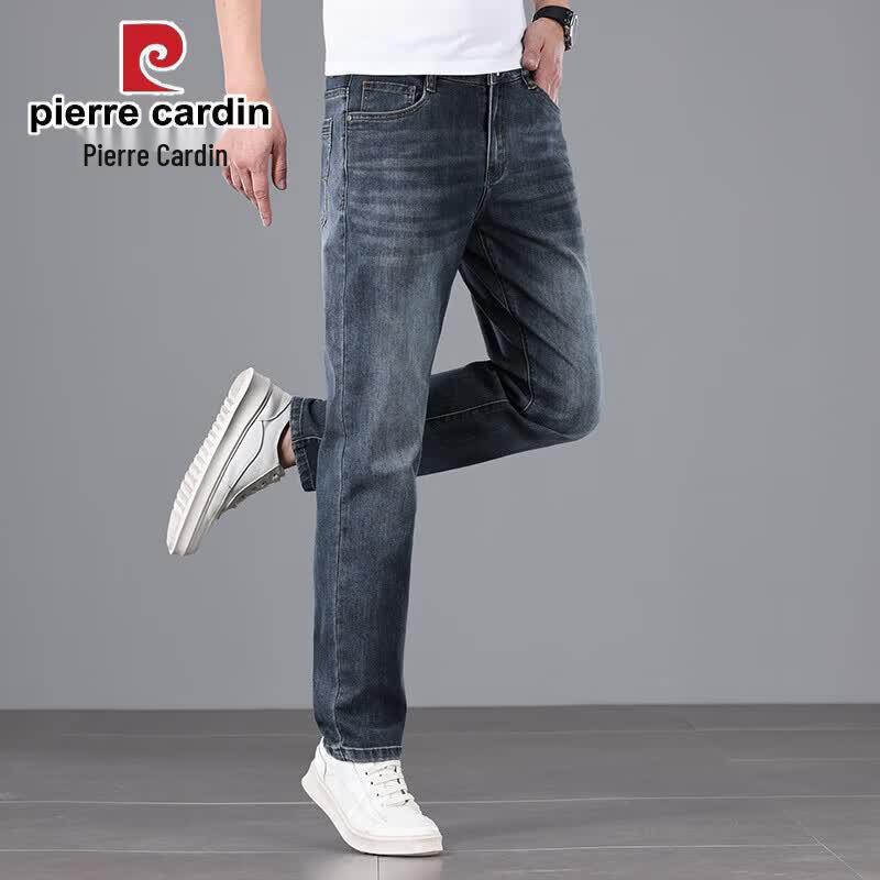 Pierre Cardin Мужские джинсы прямого кроя в стиле business casual