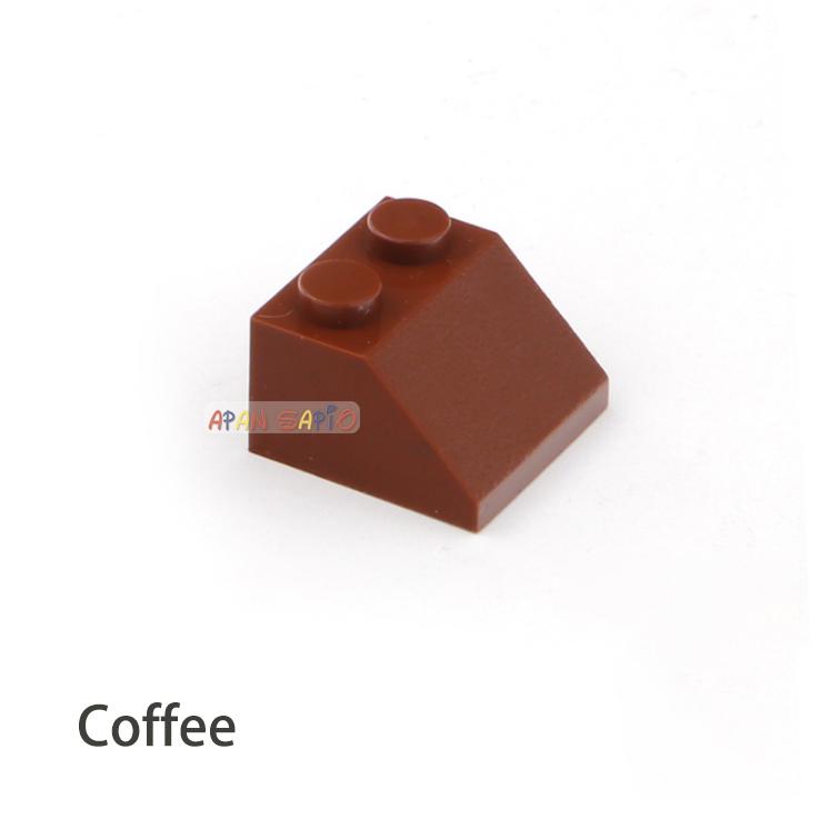 80 шт. Конструктор для поделок, толстые фигурные кубики, наклонные 2x2, развивающий, творческий, размер совместим с пластиковыми игрушками для детей
