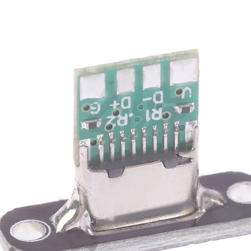 5 шт. разъем USB 3.1 Type C с винтовой фиксирующей пластиной Type-C USB Jack 3.1 Type-C 2Pin 4Pin женский разъем разъем для зарядки порт
