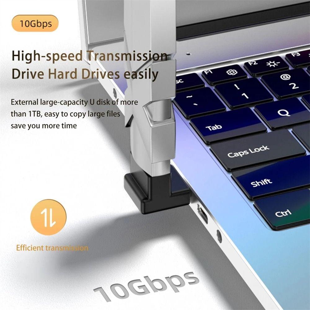 USB-адаптер с гнездом Быстрая передача данных Быстрая зарядка Конвертер кабеля типа C Адаптер OTG