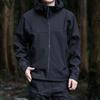 Men's 2025 Spring Softshell Hooded Windproof Waterproof Jacket - Casual Outdoor Workwear Coat