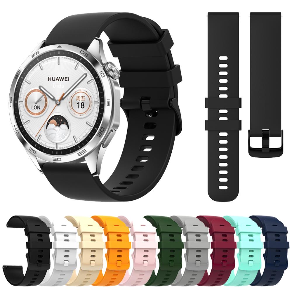 22 мм 20 мм Силиконовые ремешки Для Huawei Watch Band GT 4 GT4 GT3 GT 2 Pro 42 46 мм Ремешок для часов Watch 4 Pro Спортивный браслет Аксессуар