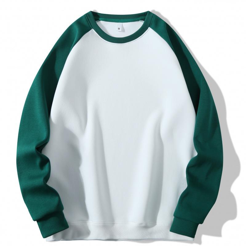 Мужской свитшот с круглым вырезом, осенне-зимний свитшот с длинными рукавами, однотонный свободный свитшот