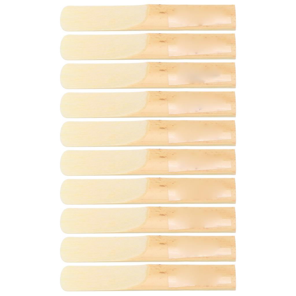 10Pcs 3.0 Clarinet Reed Wood Colour B Flat Traditional Reeds Musical Instrument Accessories