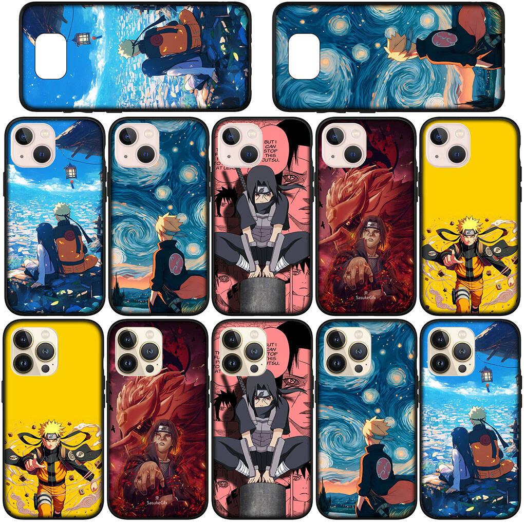 for Samsung Galaxy S25 S24 S23 Ultra FE Plus A17 A37 A57 A56 A55 A06 A16 A15 A36 A26 A35 A05 A25 A54 A34 Phone Case Anime Uchiha Sasuke Naruto Cover