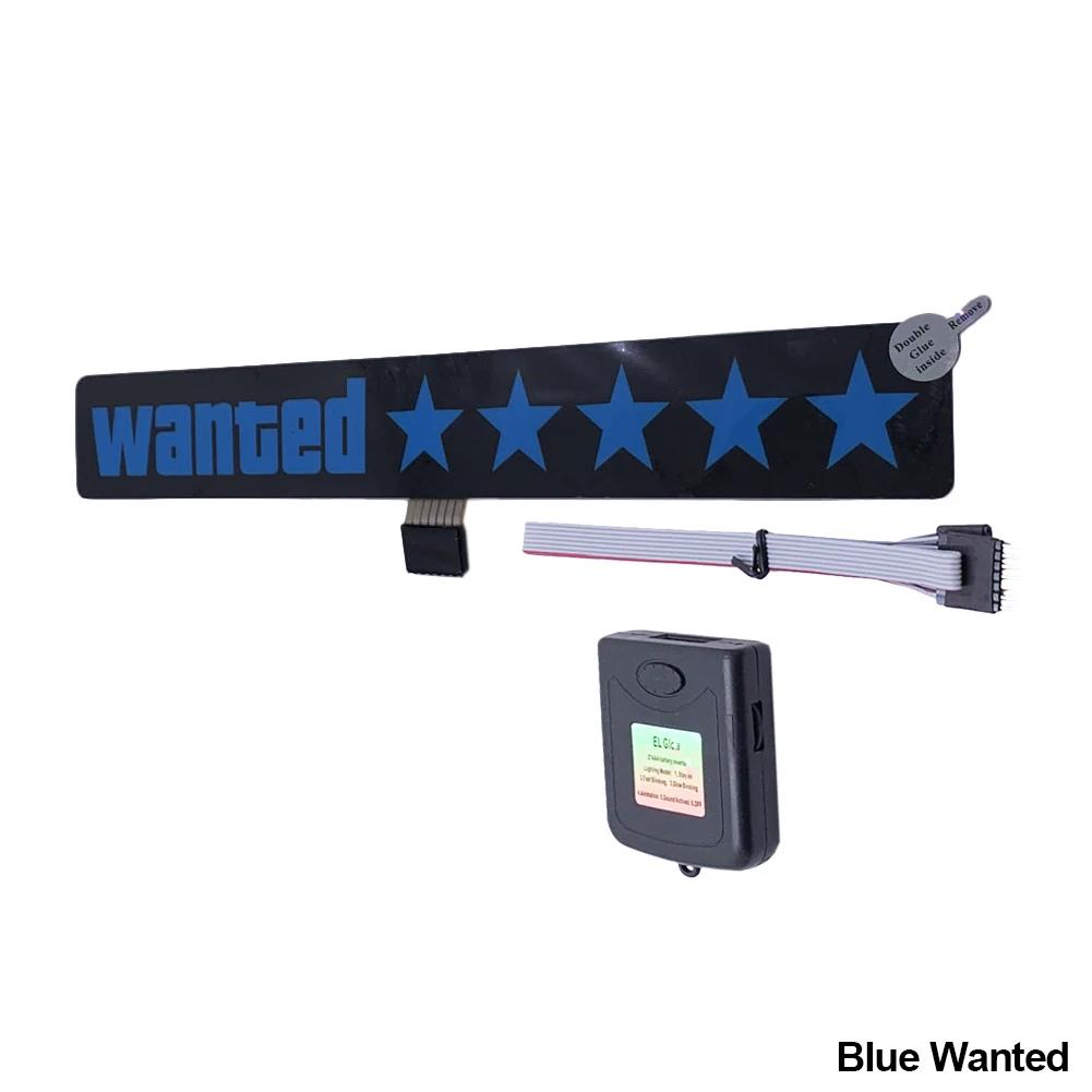 5 звезд Требуются светодиодные светоизлучающие наклейки на окна, наклейки на лобовое стекло JDM декоративные автомобильные аксессуары световая панель без батареи