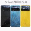 For Xiaomi POCO X4 Pro 5G Back Glass Battery Cover Rear Housing Door Panel With Camera Lens Replacement