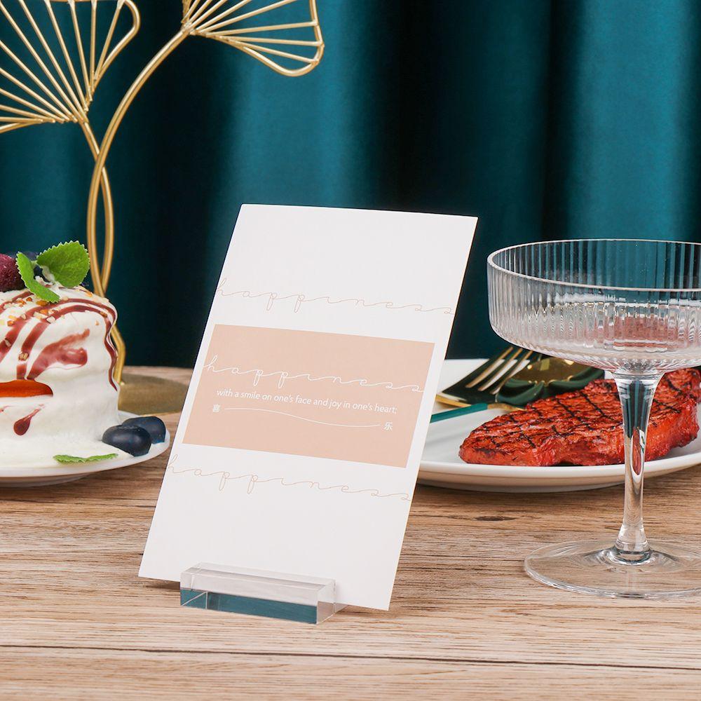 Paper Clamp Wedding Supplies Acrylic Sign Holder Clamps Stand Place Card Table Numbers Holder