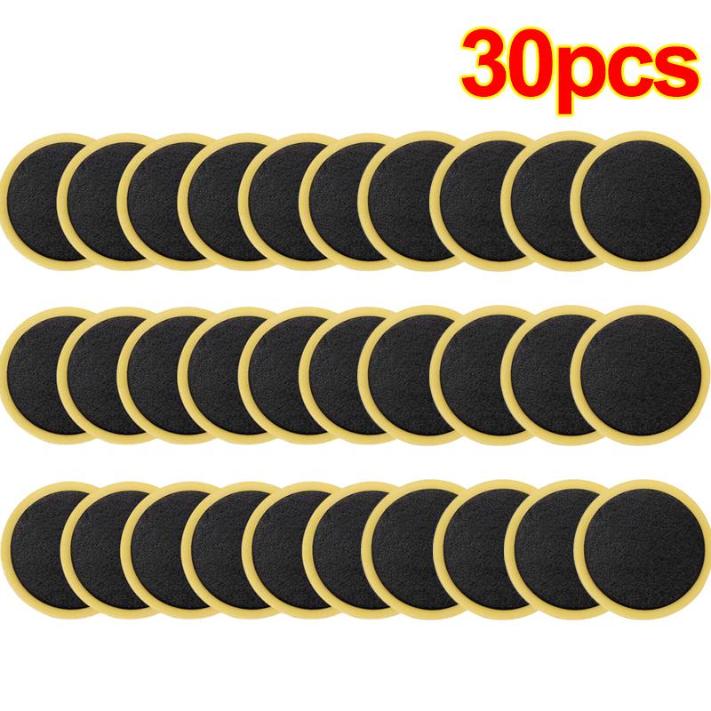 30/10Pcs Tire Repair Patches Car Motorcycle Bike Tire Repair Tools Glue-free Protection Adhesive Quick Drying Bicycle Tyre Patch