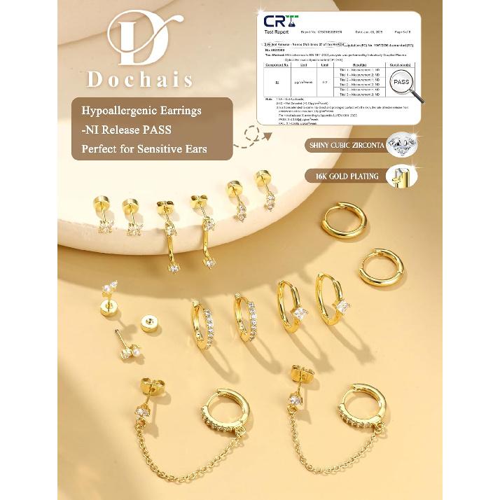 PAVOI 14K Gold Plated 925 Sterling Silver Round Stud White Simulated Shell Pearl Earrings