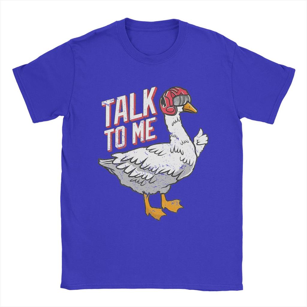 Футболки Talk To Me Goose для мужчин, винтажная хлопковая футболка с круглым вырезом и коротким рукавом, футболки 4XL 5XL, одежда