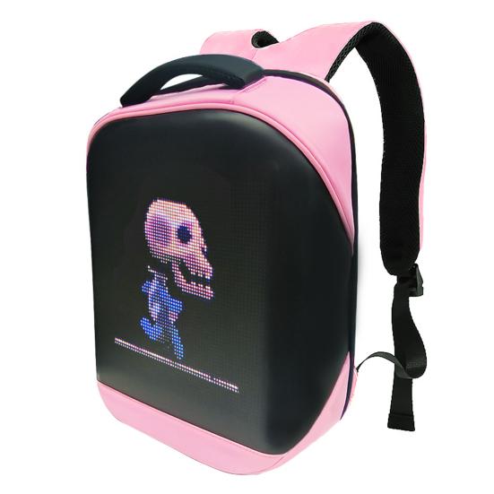 Программируемый светодиодный рюкзак с Bluetooth-управлением, светящийся дневной рюкзак с настраиваемым дисплеем, унисекс сумка для ноутбука